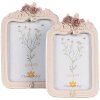 Clayre & Eef 2F1053 Marco de fotos 14x2x22 cm / 10x15 cm Rosa