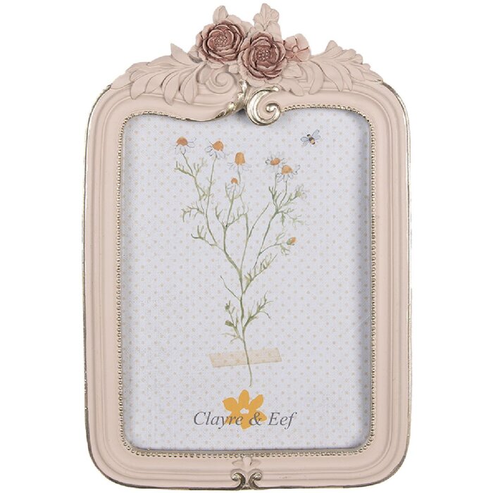 Clayre & Eef 2F1054 Marco Rosa 16x2x25 cm 13x18 cm Romántico