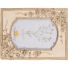 Clayre & Eef 2F1057 Marco de fotos 16x3x21 cm / 10x15 cm Beige Color oro