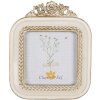 Clayre & Eef 2F1059 Marco de fotos 11x2x13 cm / 9x9 cm Color oro blanco