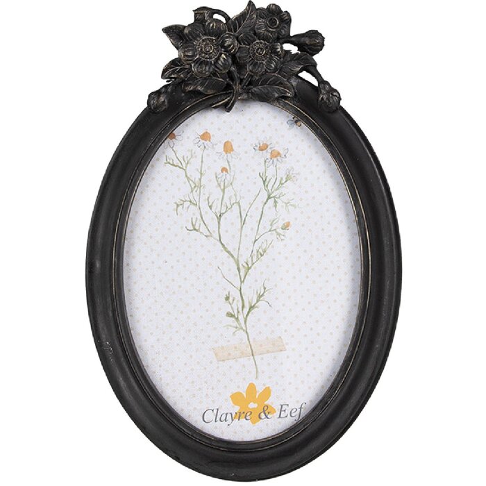 Clayre & Eef 2F1063 Marco de fotos 16x3x24 cm / 13x18 cm Negro