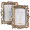 Clayre & Eef 2F1072 Marco de fotos 19x2x24 cm / 13x18 cm Color oro