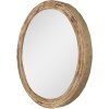 Clayre & Eef 52S305 Espejo de Pared Redondo Marrón Verde Ø 60x6 cm