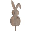 Clayre & Eef 5H0683 Pincho Jardín Conejo 15x1x100 cm Madera Marrón