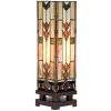 LumiLamp 5LL-6353 Lámpara de mesa Tiffany 15x15x54 cm E27/máx 1x60W Beige