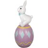 Clayre & Eef 5MG0027 Decoración Conejo 41x39x91 cm Blanco Morado