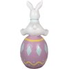 Clayre & Eef 5MG0027 Decoración Conejo 41x39x91 cm Blanco Morado