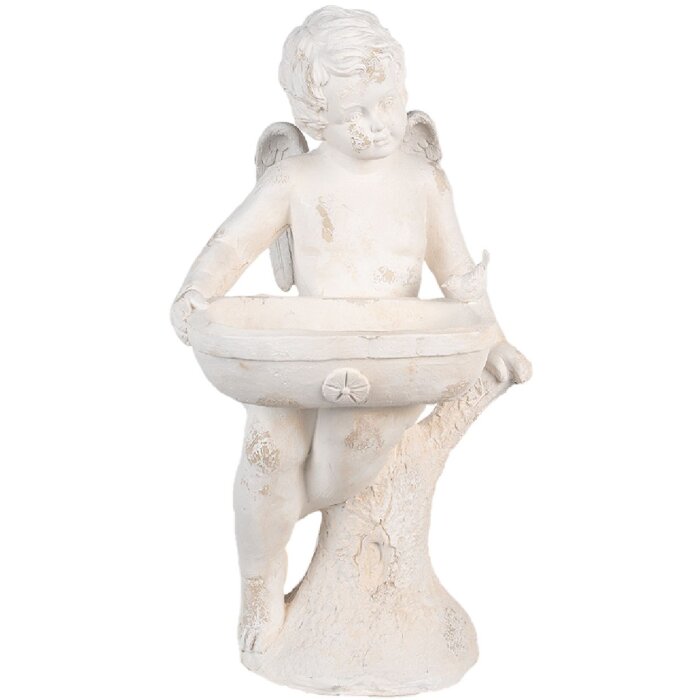Clayre & Eef 5MG0028 Ángel Decoración Blanco 43x43x75 cm
