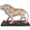 Clayre & Eef 5MG0029 Decoración León 55x23x40 cm Beige Marrón