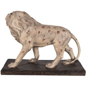 Clayre & Eef 5MG0030 Decoración León 55x23x40 cm Beige Marrón