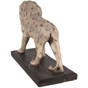 Clayre & Eef 5MG0030 Decoración León 55x23x40 cm Beige Marrón