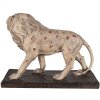 Clayre & Eef 5MG0030 Decoración León 55x23x40 cm Beige Marrón