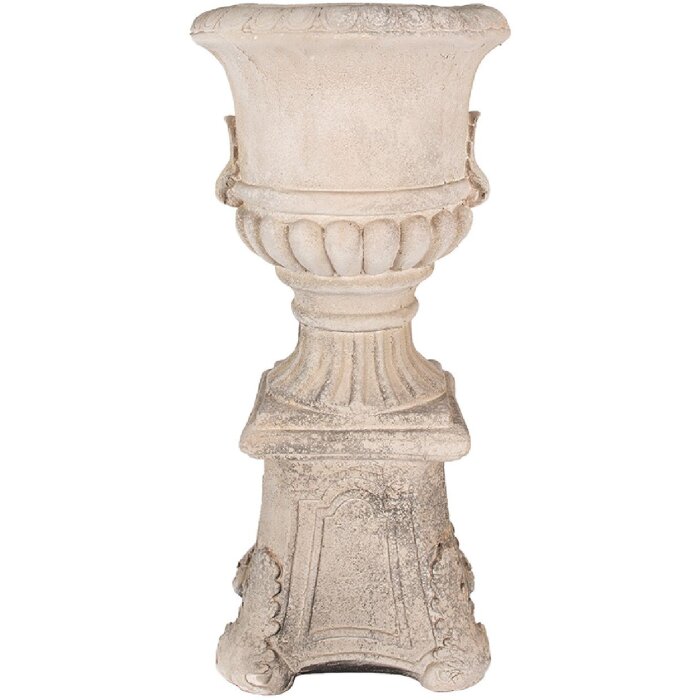 Clayre & Eef 5MG0036 Florero Decoración 33x33x69 cm Beige