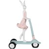 Clayre & Eef 5PR0133 Conejo decorativo 42x16x62 cm Blanco Rosa para el hogar