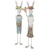 Clayre & Eef 5Y1216 Decoración Conejo 17x12x88 cm Blanco Verde