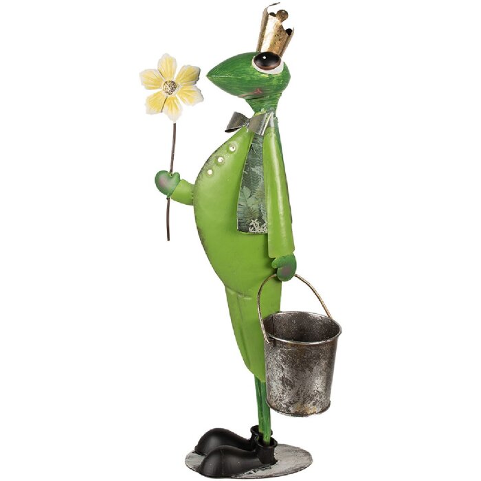 Clayre & Eef 5Y1218 Decoración Rana 29x15x67 cm Verde
