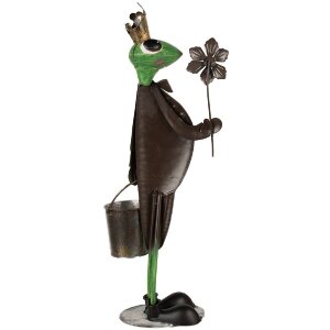 Clayre & Eef 5Y1218 Decoración Rana 29x15x67 cm Verde