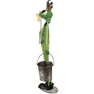 Clayre & Eef 5Y1218 Decoración Rana 29x15x67 cm Verde