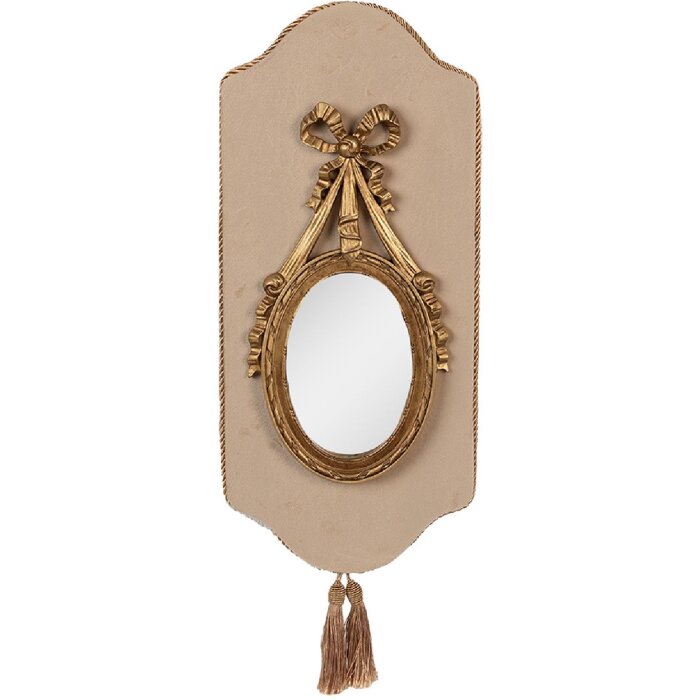 Clayre & Eef 62S292 Espejo 20x2x44 cm Beige Dorado