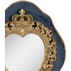 Clayre & Eef 62S294 Espejo de Pared 19x3x22 cm Color Azul Dorado