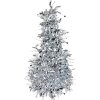 Clayre & Eef 65537S Decoración para Árbol de Navidad Color Plata Ø 12x25 cm