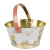 Clayre & Eef 6BL0107 Cesta Ø 19x10 cm Blanco