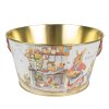 Clayre & Eef 6BL0107 Cesta Ø 19x10 cm Blanco