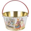 Clayre & Eef 6BL0108 Cesta de almacenaje Blanco Azul Rojo Ø 19x10 cm