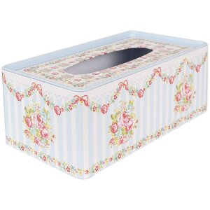 Clayre & Eef 6BL0119 Caja pañuelos 25x13x10 cm...