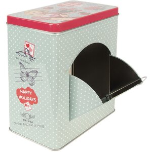 Lata de metal Clayre & Eef 6BL0125 Verde 16x10x18 cm
