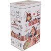 Clayre & Eef 6BL0128 Lata Blanco Rojo 8x12x19 cm