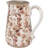 Clayre & Eef 6CE1651L Jarra Decoración 21x15x23 cm Beige Rosa