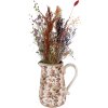 Clayre & Eef 6CE1651L Jarra Decoración 21x15x23 cm Beige Rosa