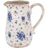Clayre & Eef 6CE1660M Jarra Decoración 16x12x18 cm Beige Azul