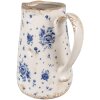 Clayre & Eef 6CE1660M Jarra Decoración 16x12x18 cm Beige Azul