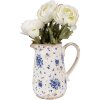 Clayre & Eef 6CE1660M Jarra Decoración 16x12x18 cm Beige Azul