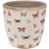 Clayre & Eef 6CE1661L Decoración Maceta Ø 16x16 cm Beige Rosa