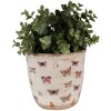 Clayre & Eef 6CE1661M Decoración Maceta Ø 15x14 cm Beige Rosa