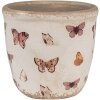 Clayre & Eef 6CE1661XS Decoración Maceta Ø 11x10 cm Beige Rosa