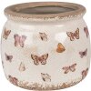 Clayre & Eef 6CE1662M Decoración Maceta Ø 16x13 cm Beige Rosa