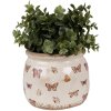 Clayre & Eef 6CE1662M Decoración Maceta Ø 16x13 cm Beige Rosa