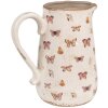 Clayre & Eef 6CE1663L Jarra Decoración 21x15x23 cm Beige Rosa