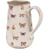 Clayre & Eef 6CE1663M Jarra Decoración 16x12x18 cm Beige Rosa