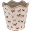 Clayre & Eef 6CE1664L Decoración Maceta Ø 19x18 cm Beige Rosa