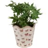 Clayre & Eef 6CE1664L Decoración Maceta Ø 19x18 cm Beige Rosa