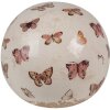 Clayre & Eef 6CE1666L Bola decorativa Ø 12x12 cm Beige Rosa