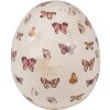 Clayre & Eef 6CE1667L Decoración Huevo Ø 14x16 cm Beige Rosa