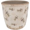 Clayre & Eef 6CE1669M Maceta Beige Azul Ø 14x13 cm Estilo campestre