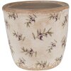 Clayre & Eef 6CE1669S Maceta decorativa Ø 13x12 cm Beige Azul
