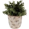 Clayre & Eef 6CE1669S Maceta decorativa Ø 13x12 cm Beige Azul